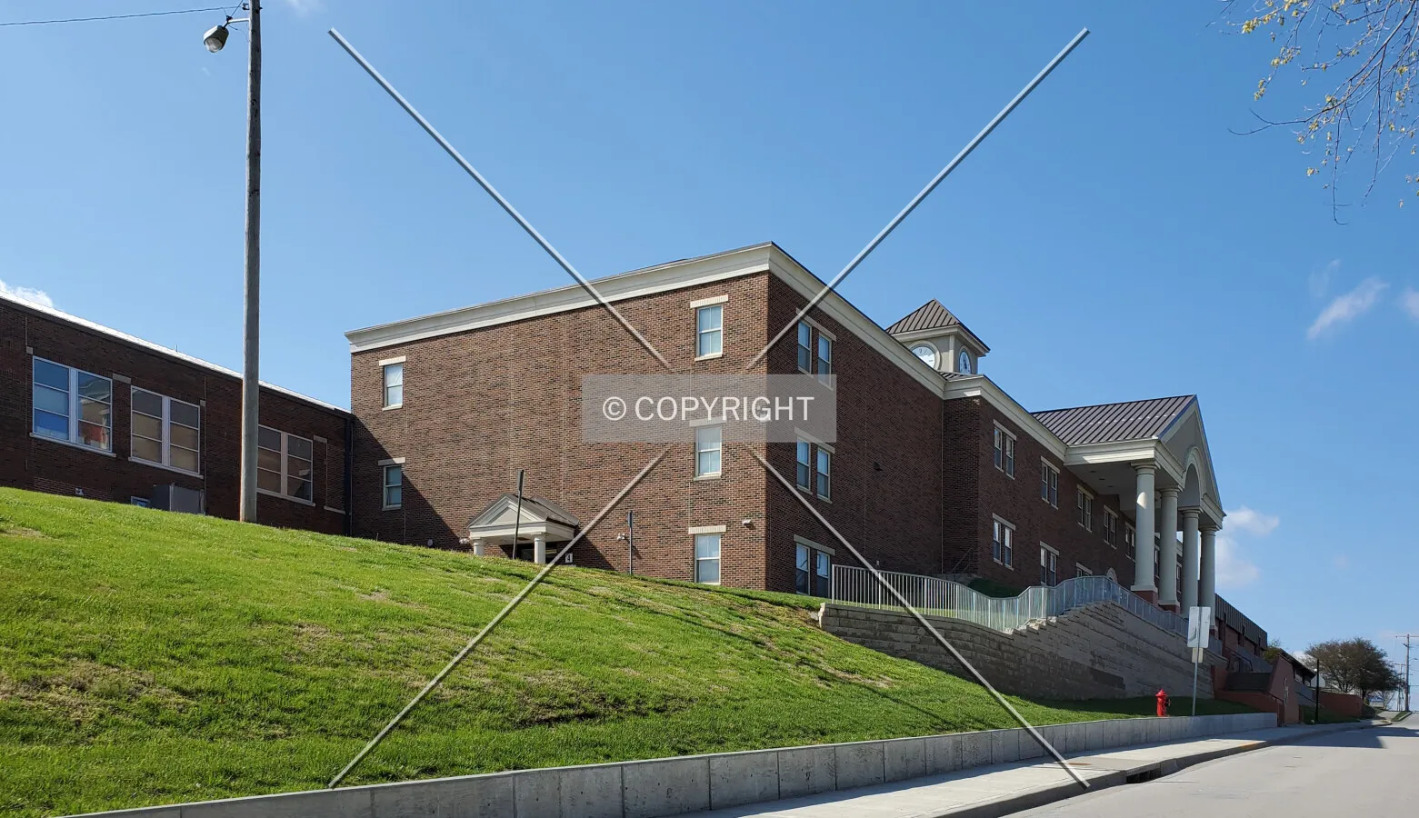 Southeast view; April 17, 2020