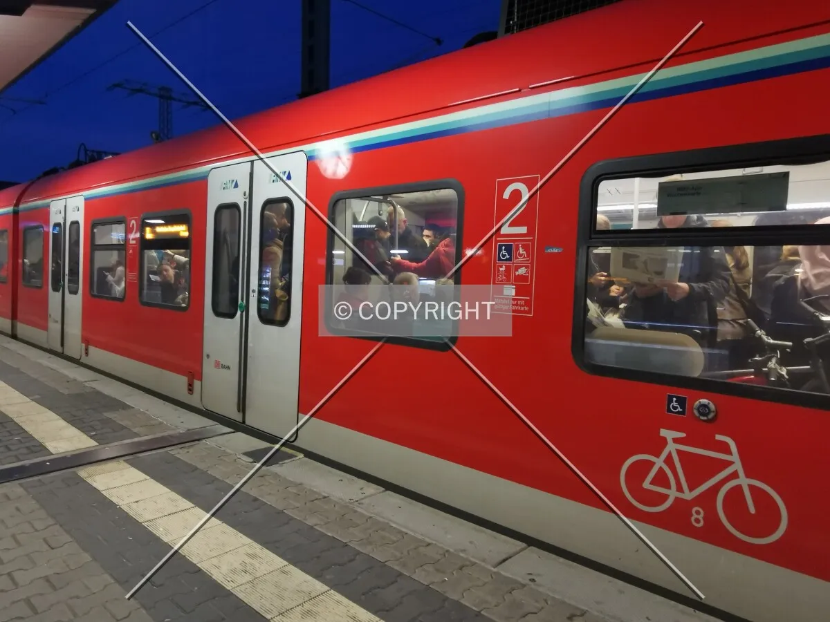 Crowded S-Bahn