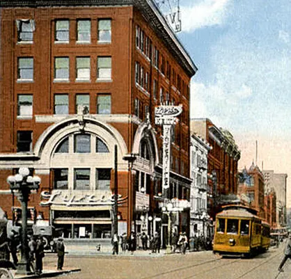 Vintage view from the southwest