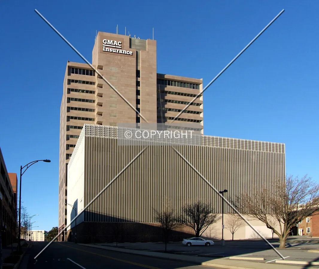 View from the south along Poplar Street