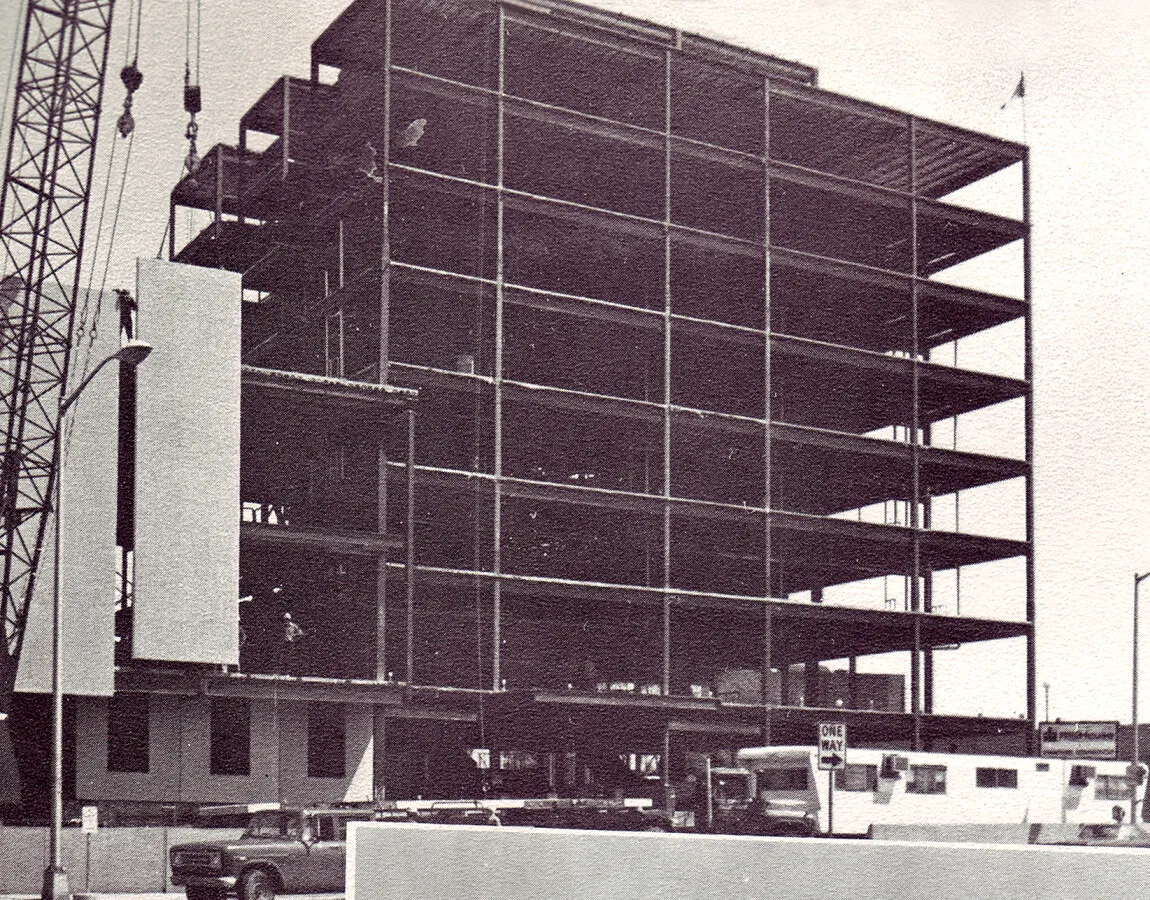 View from the northwest across Washington Boulevard