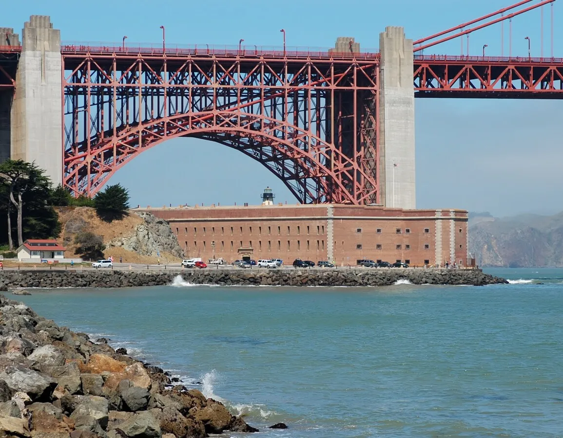 Distant view from the southeast