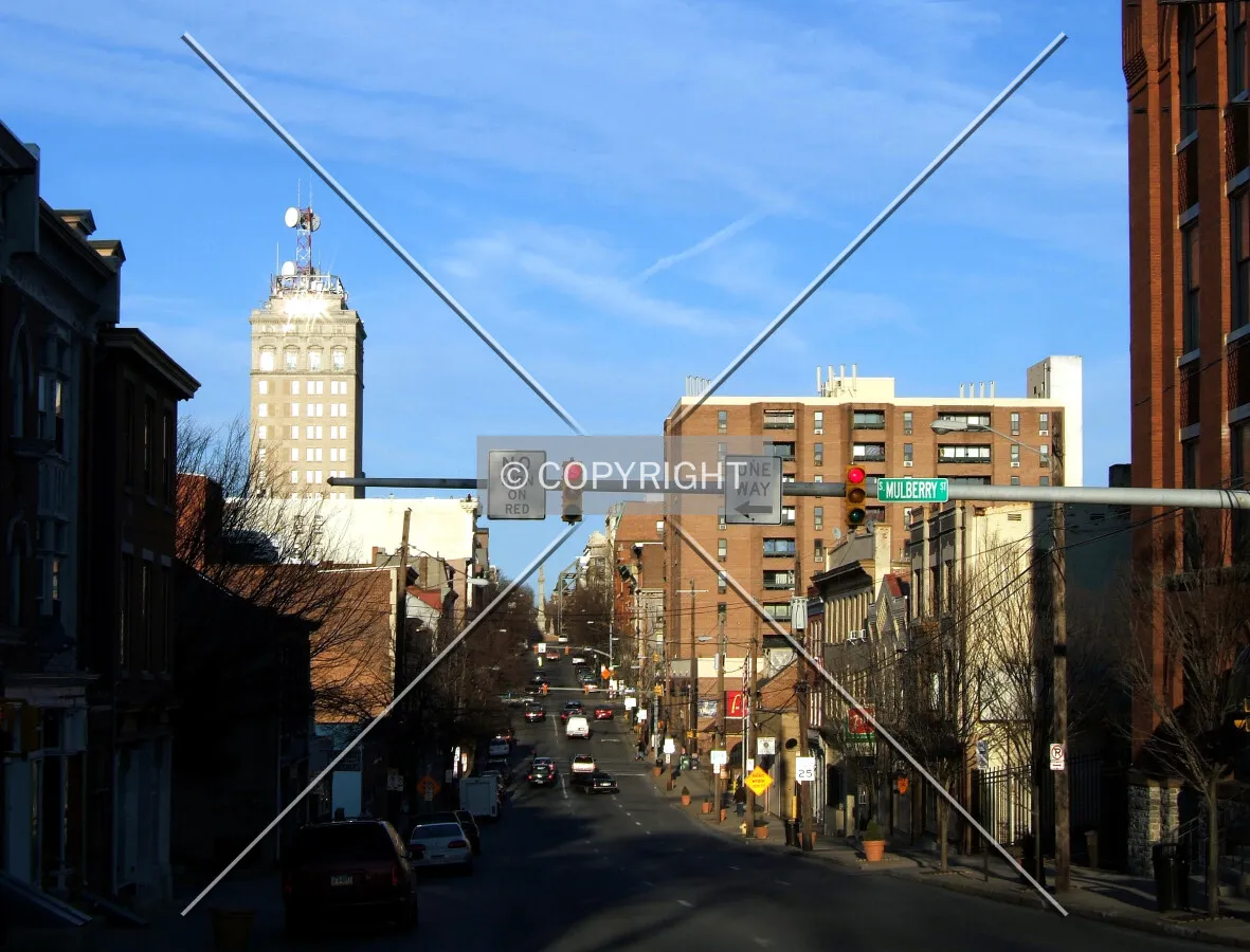 View from the west along King Street