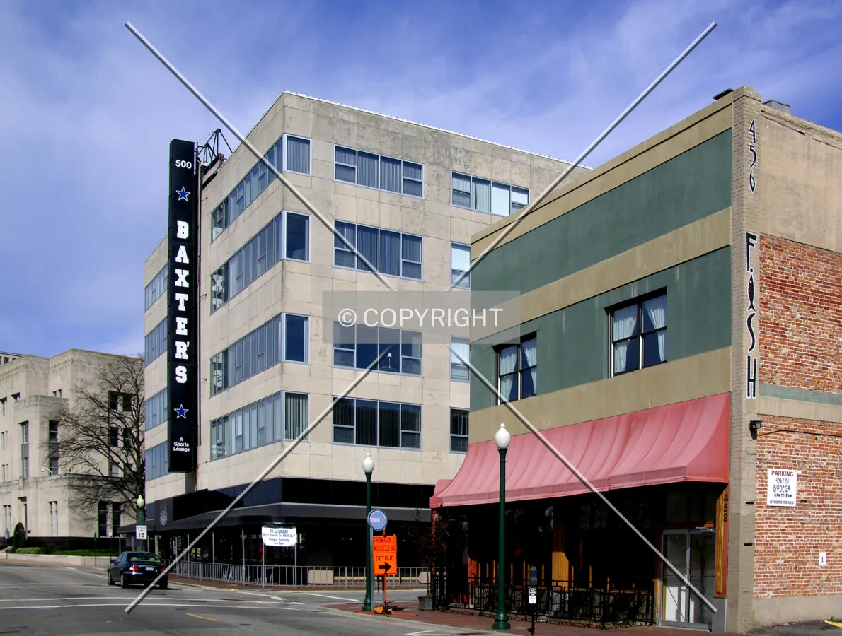 From across Granby Street to the south