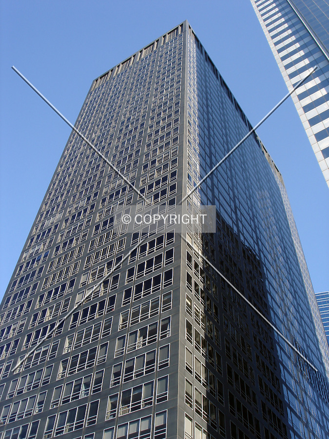 Looking up the southwest corner