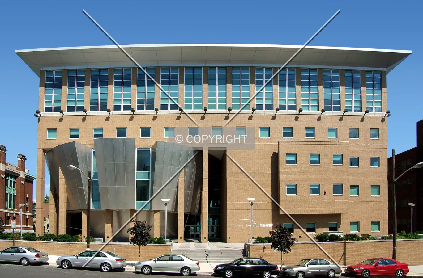 View from the northwest across River Street