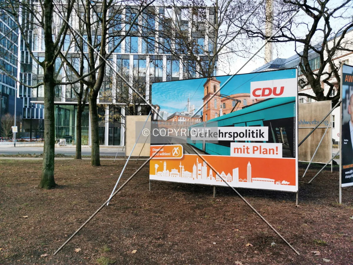CDU election post - Frankfurt local election 2021
