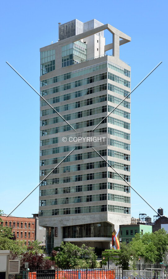 View from the west at Varick and Canal Streets