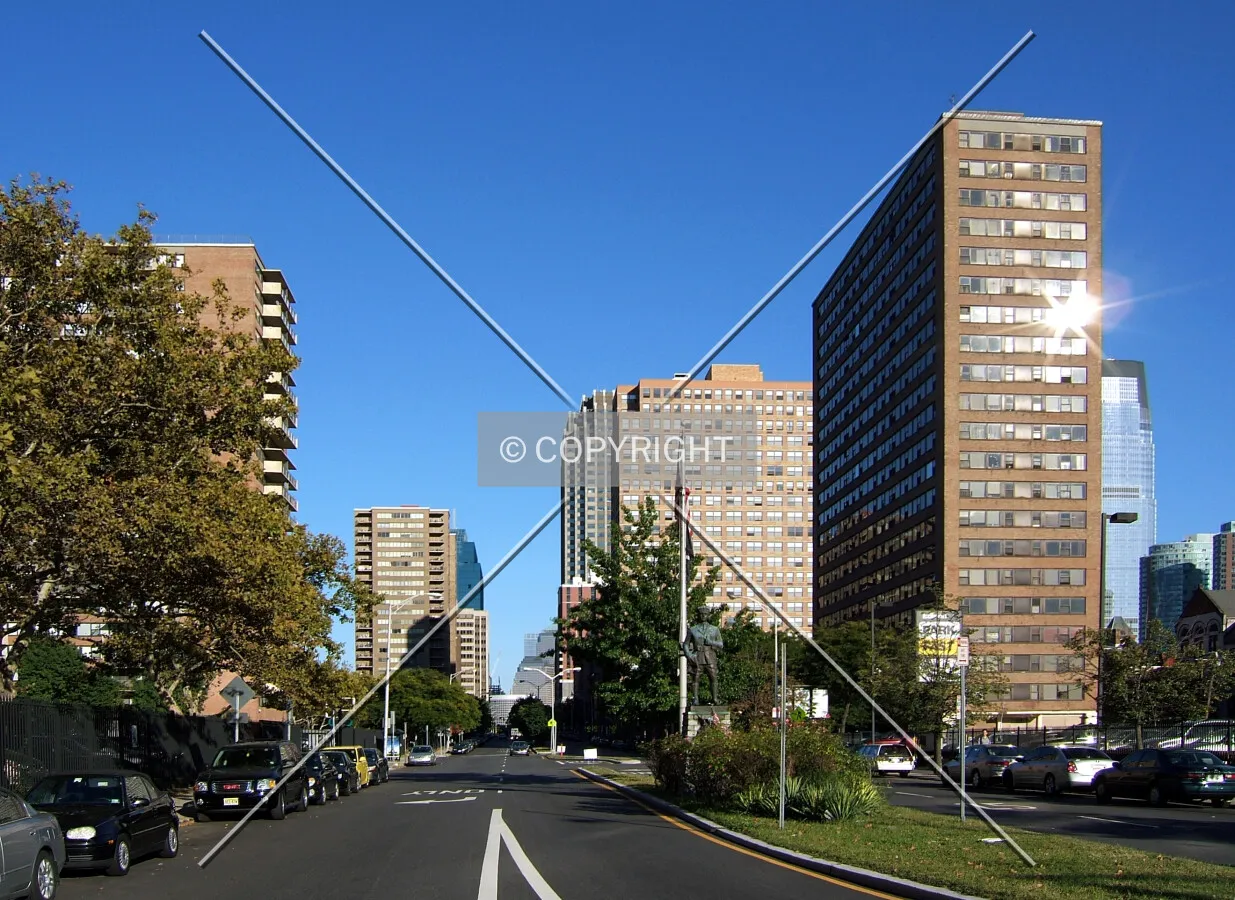 View from the northwest at Marin Boulevard