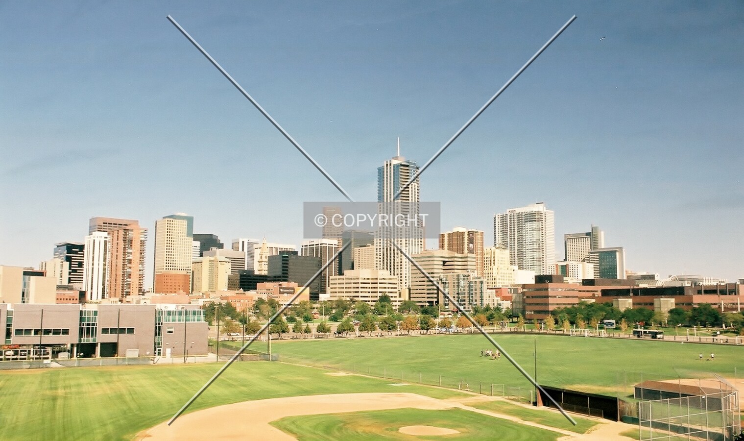 View of the downtown Denver skyline