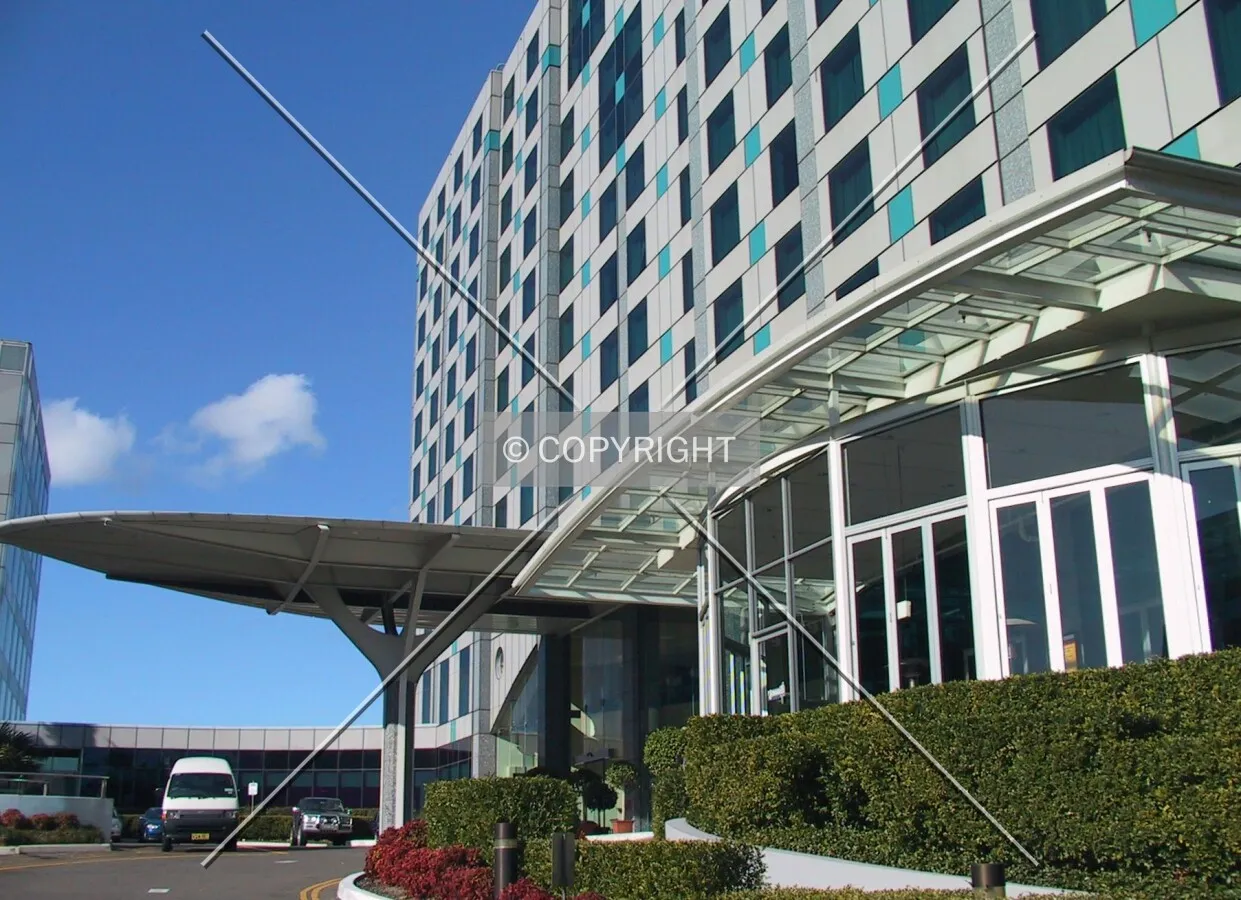 View of the building entrance