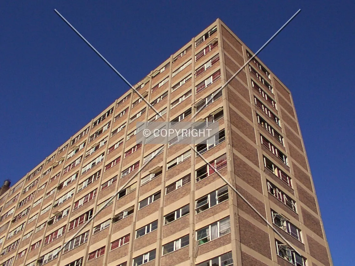 Upper corner of the south end