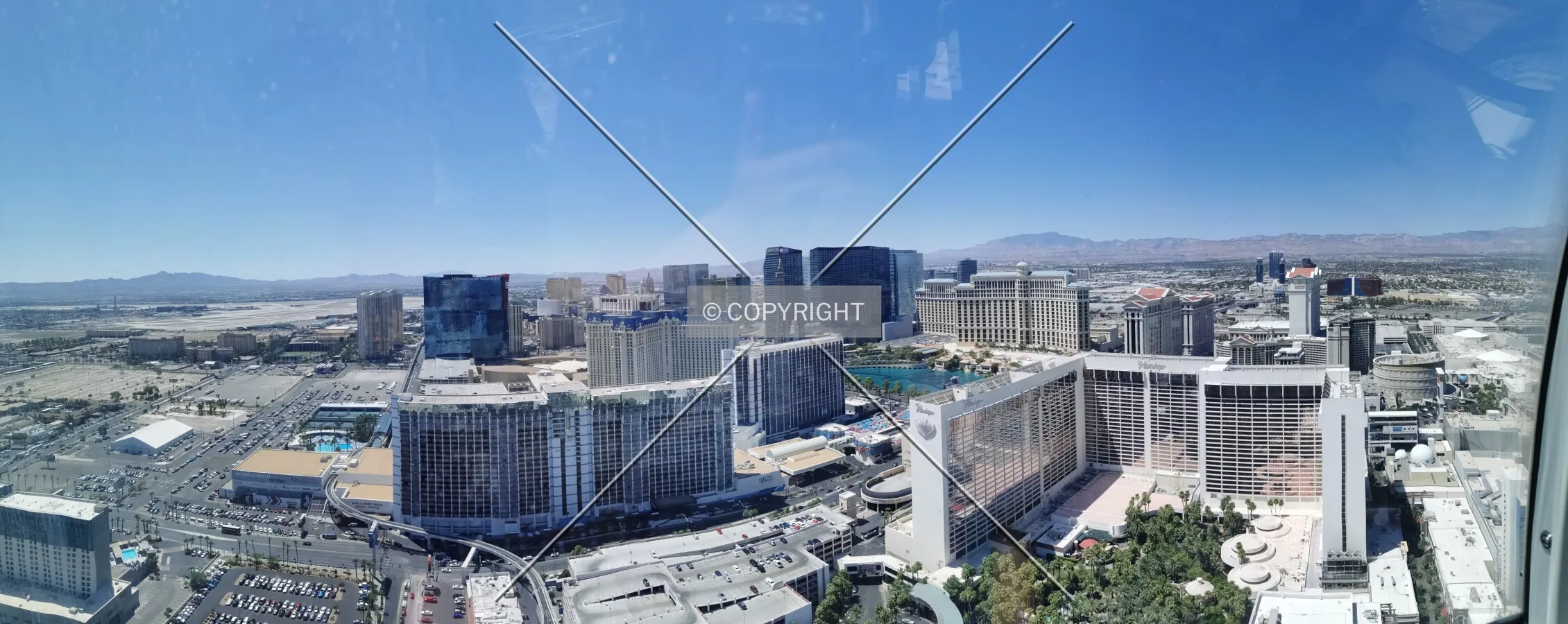 View over Las Vegas from High Roller
