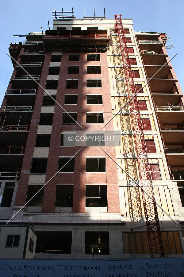 Looking up the south side