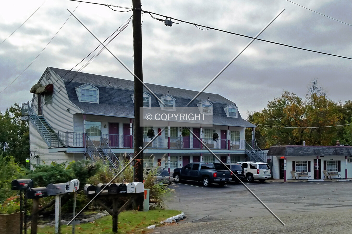 View from the northwest; October 20, 2016