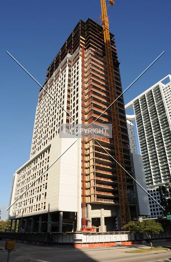 Looking up from the southeast
