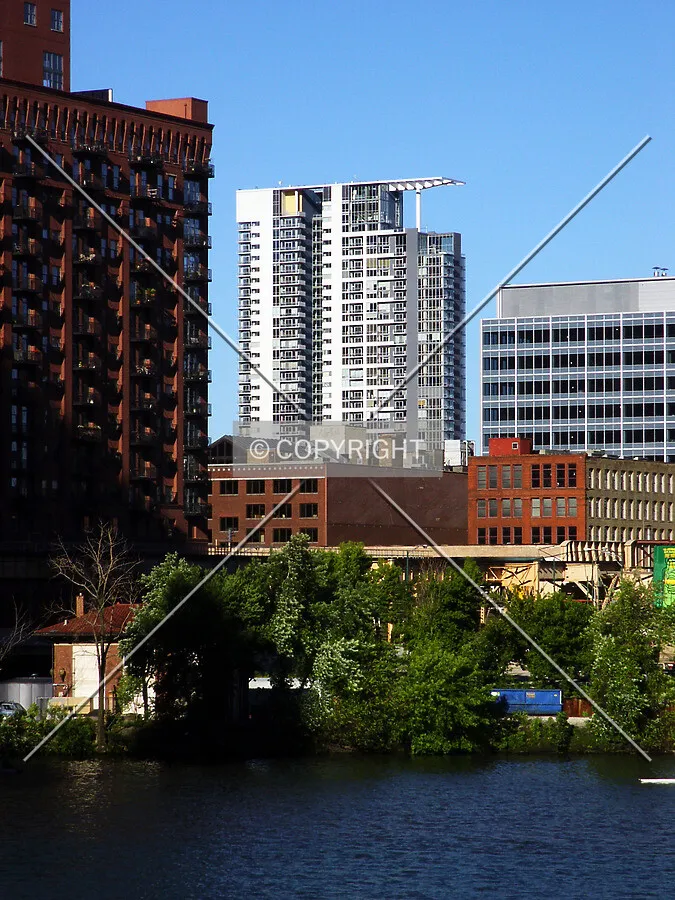 View from the Orleans Street Bridge