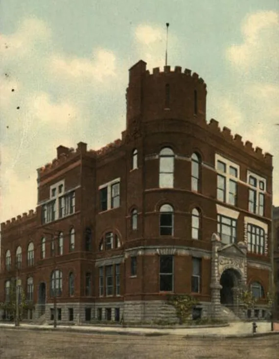 Vintage view from the southwest