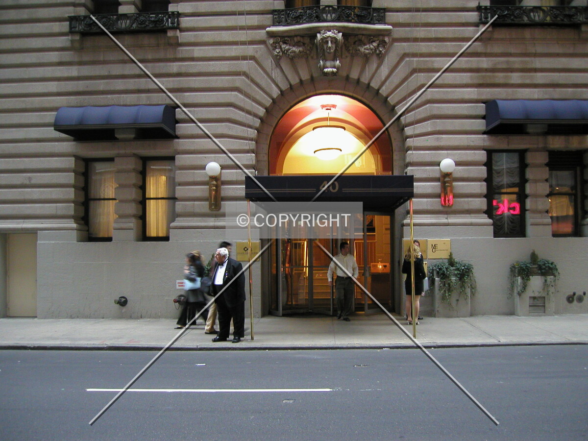 Entrance of the hotel
