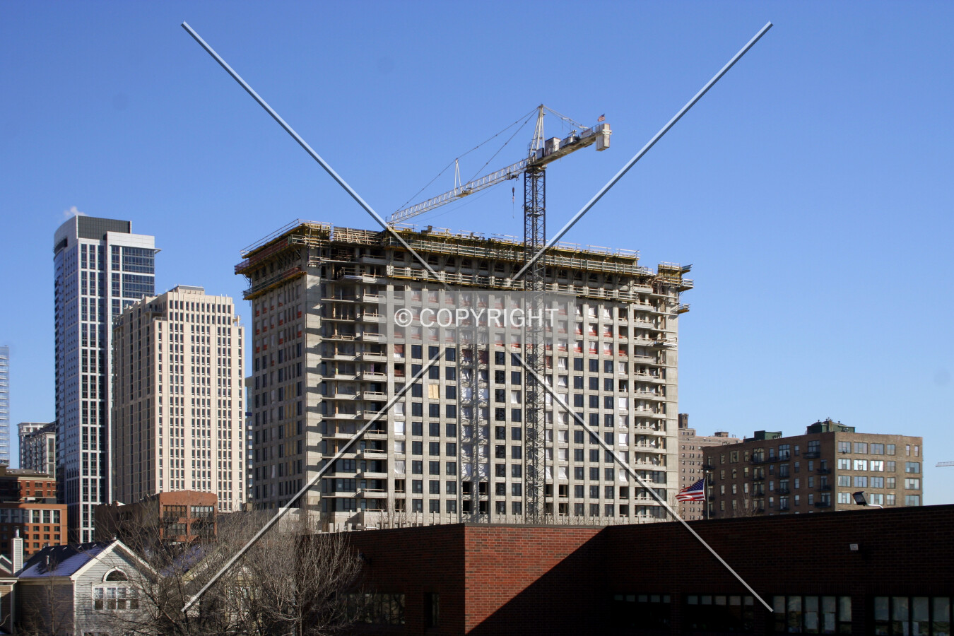 West side viewed from Roosevelt Road