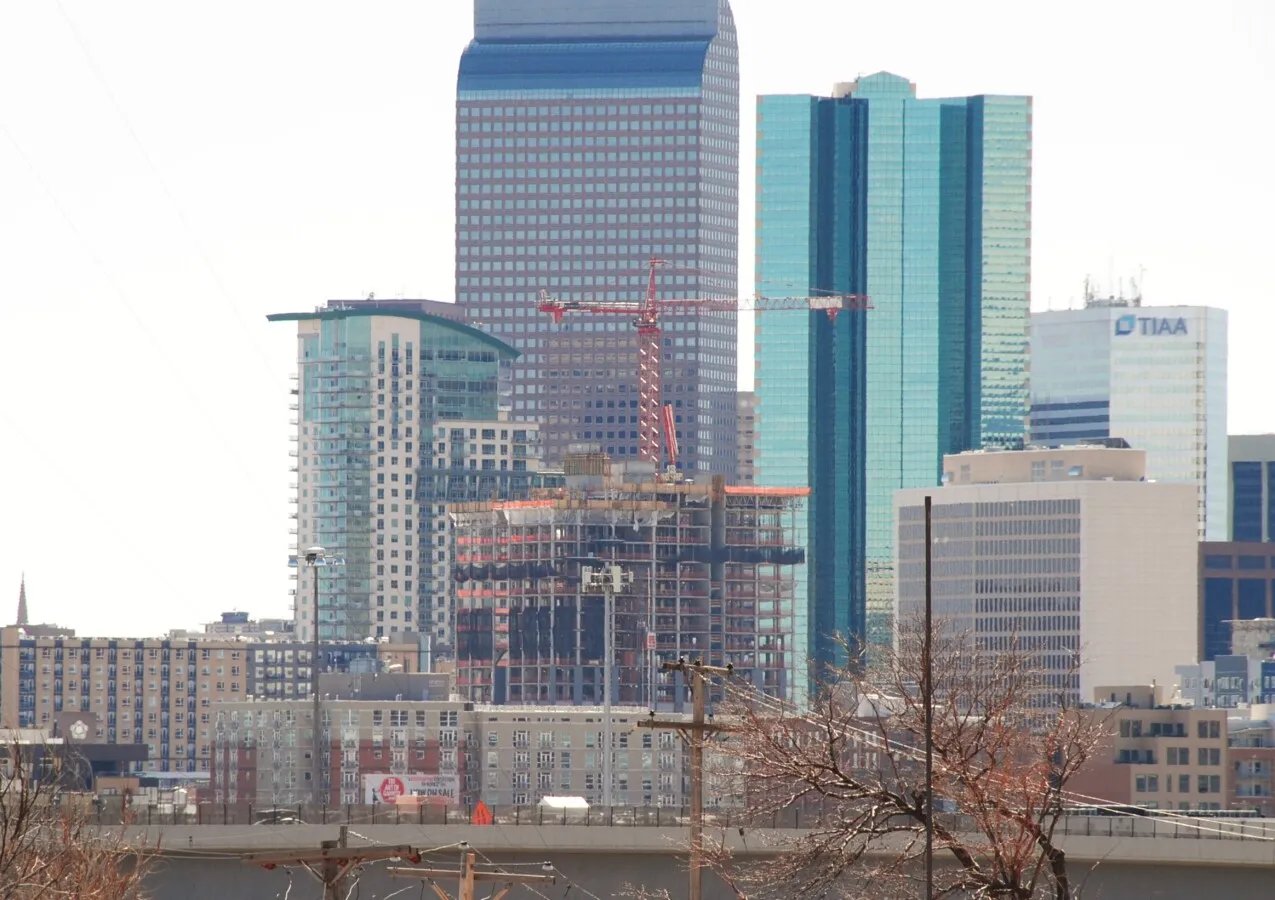 Distant view to the south