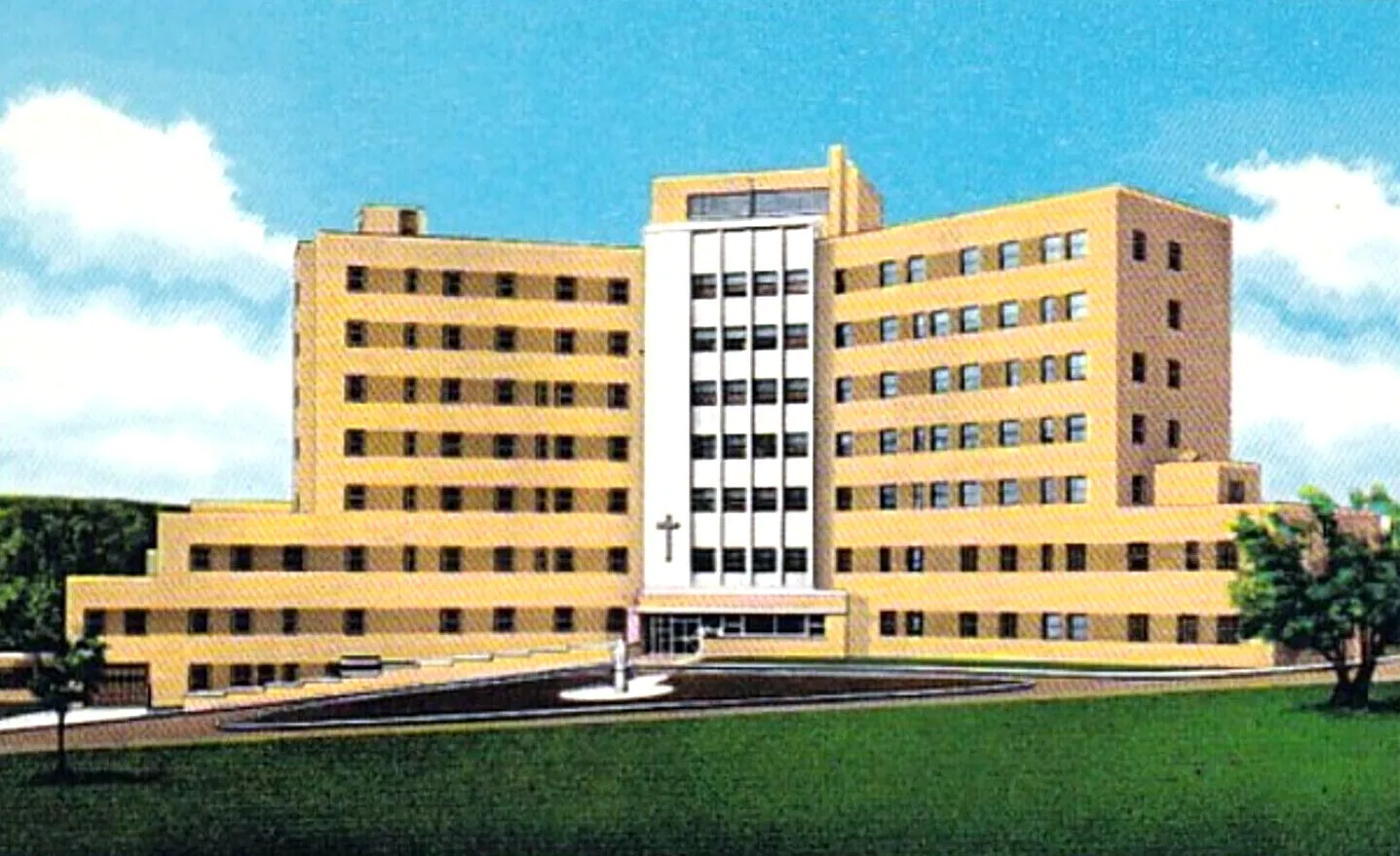 Vintage view from the northeast