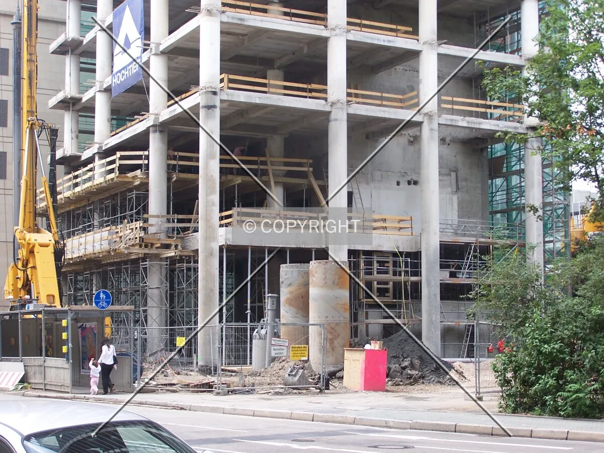The base of the building