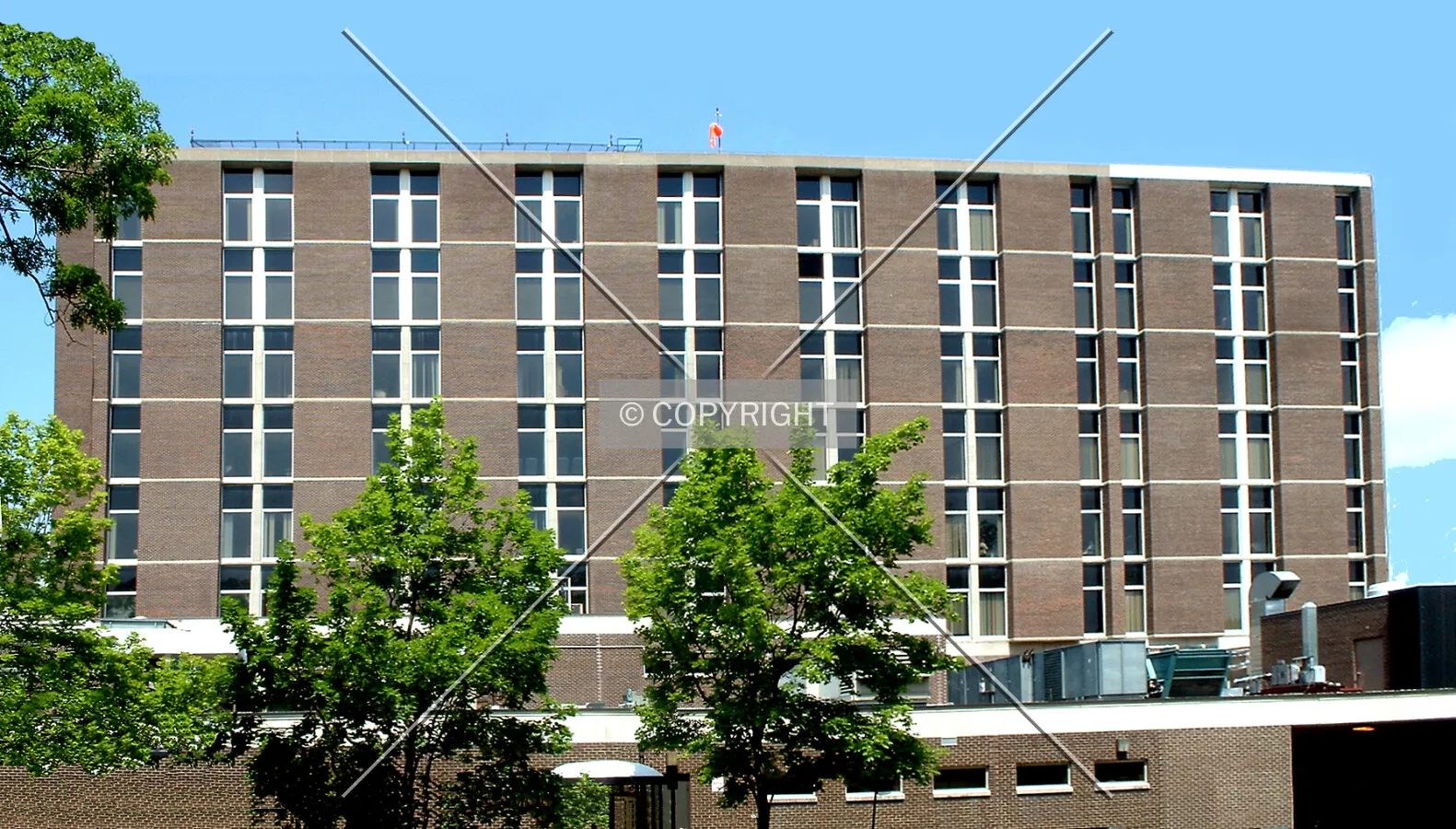 View from the southeast