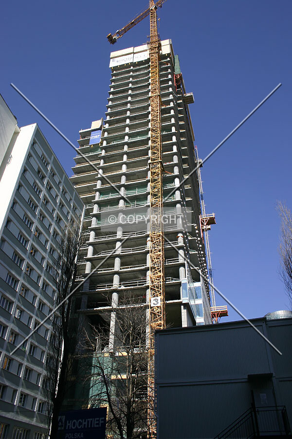 Looking up from the south
