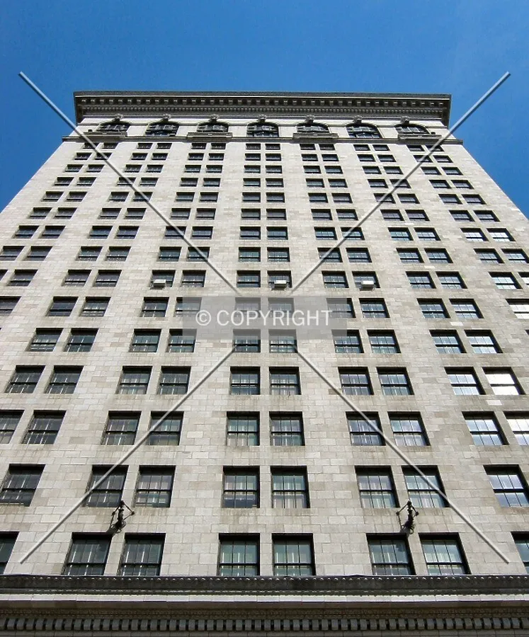 Looking up from Liberty Street
