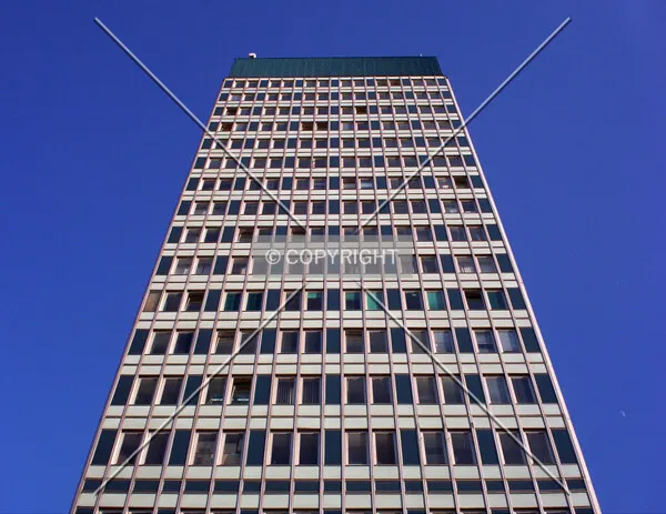 Looking up the north side