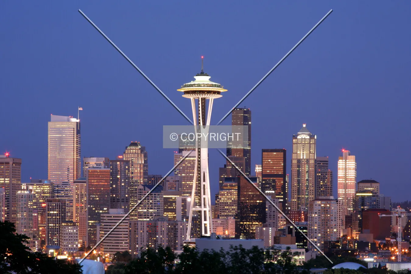 Downtown from a distance