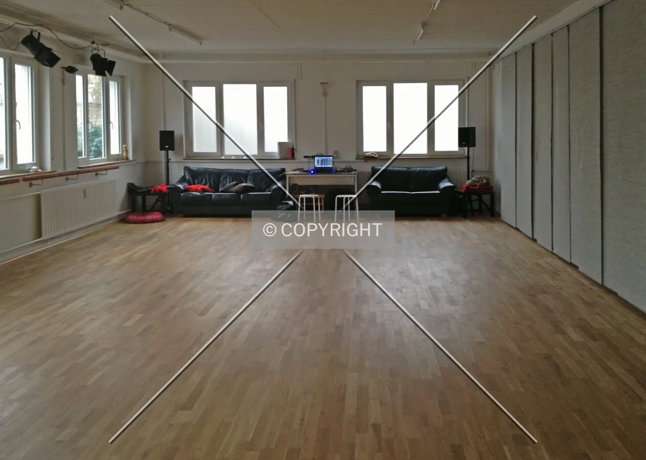 Space used by a dance school