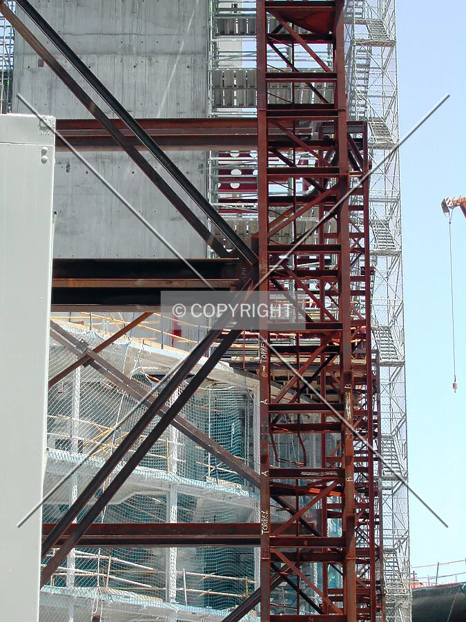 Detail of the steel structure