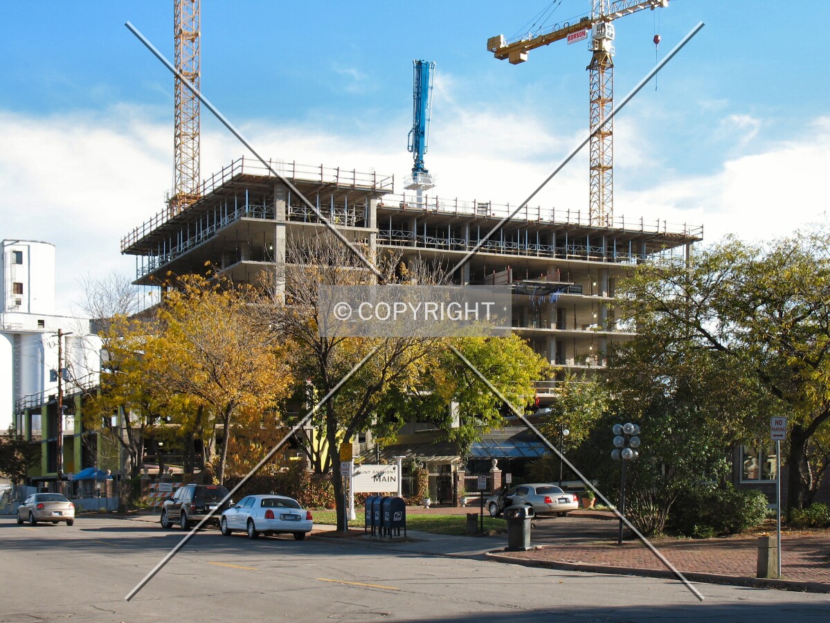 View to the east across 2nd Street SE