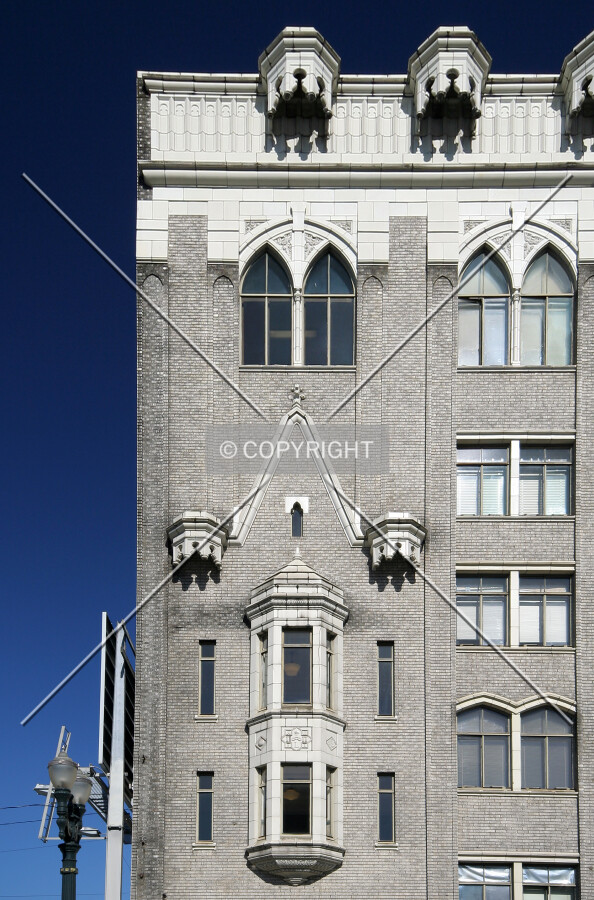 Partial view of the eastern facade