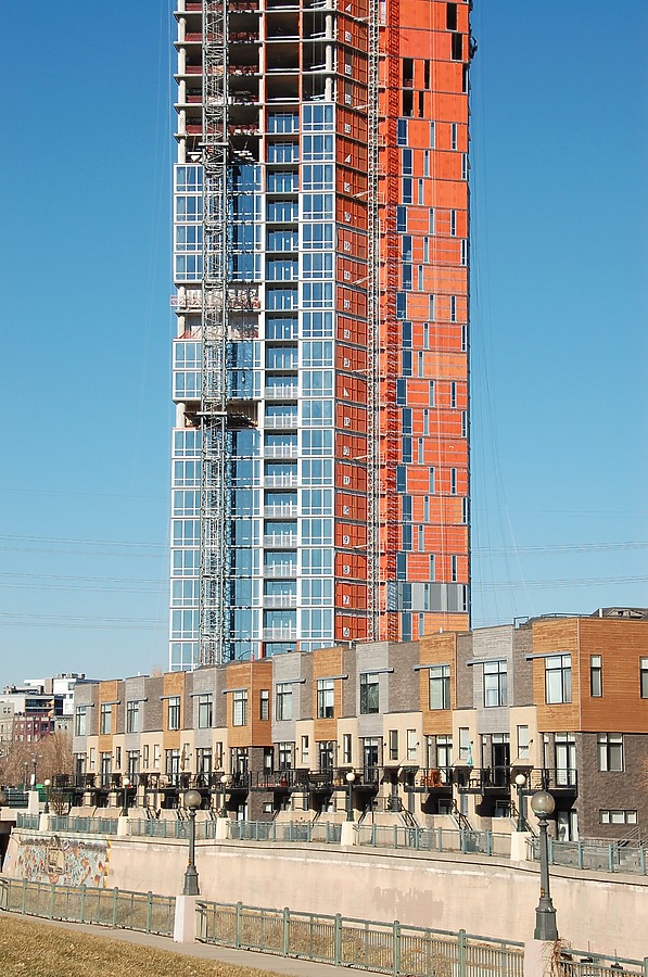 Looking north