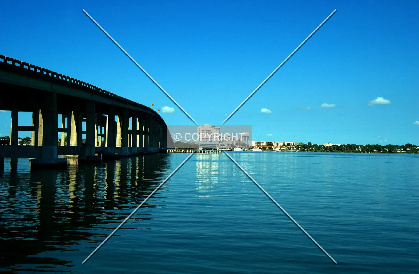 View looking west from Merritt Island Causeway