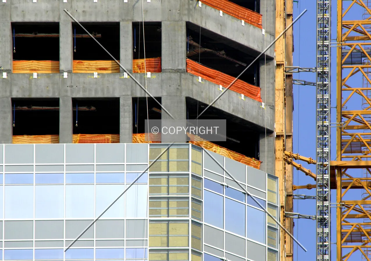Northeast facade construction