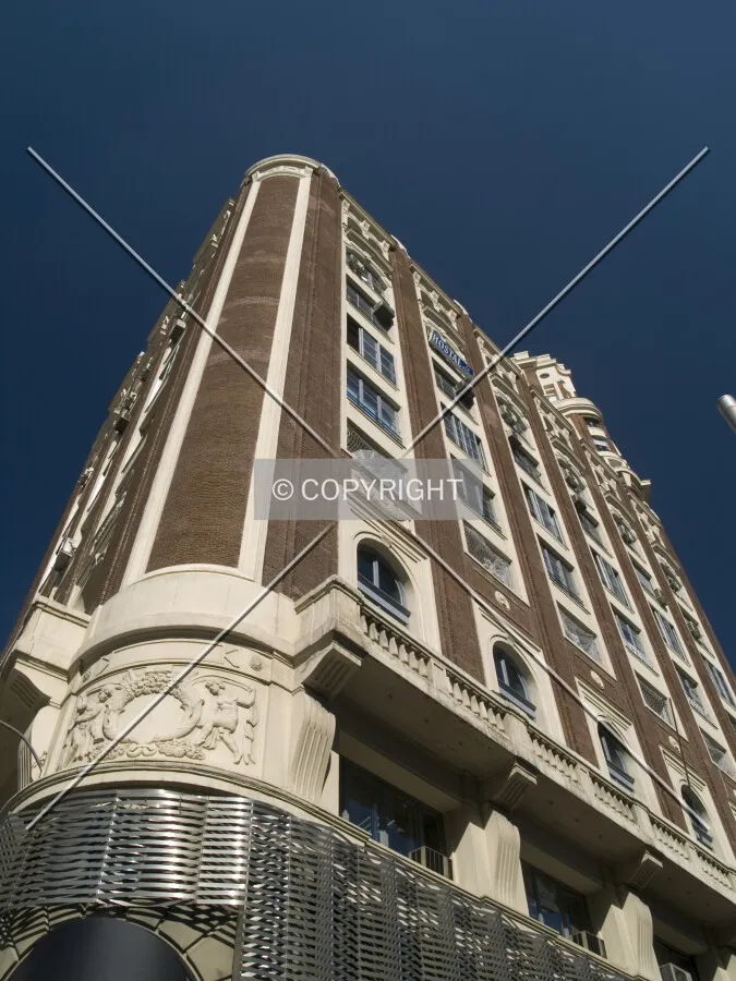 Looking up from the west