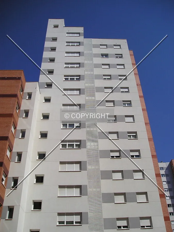 View of the north facade