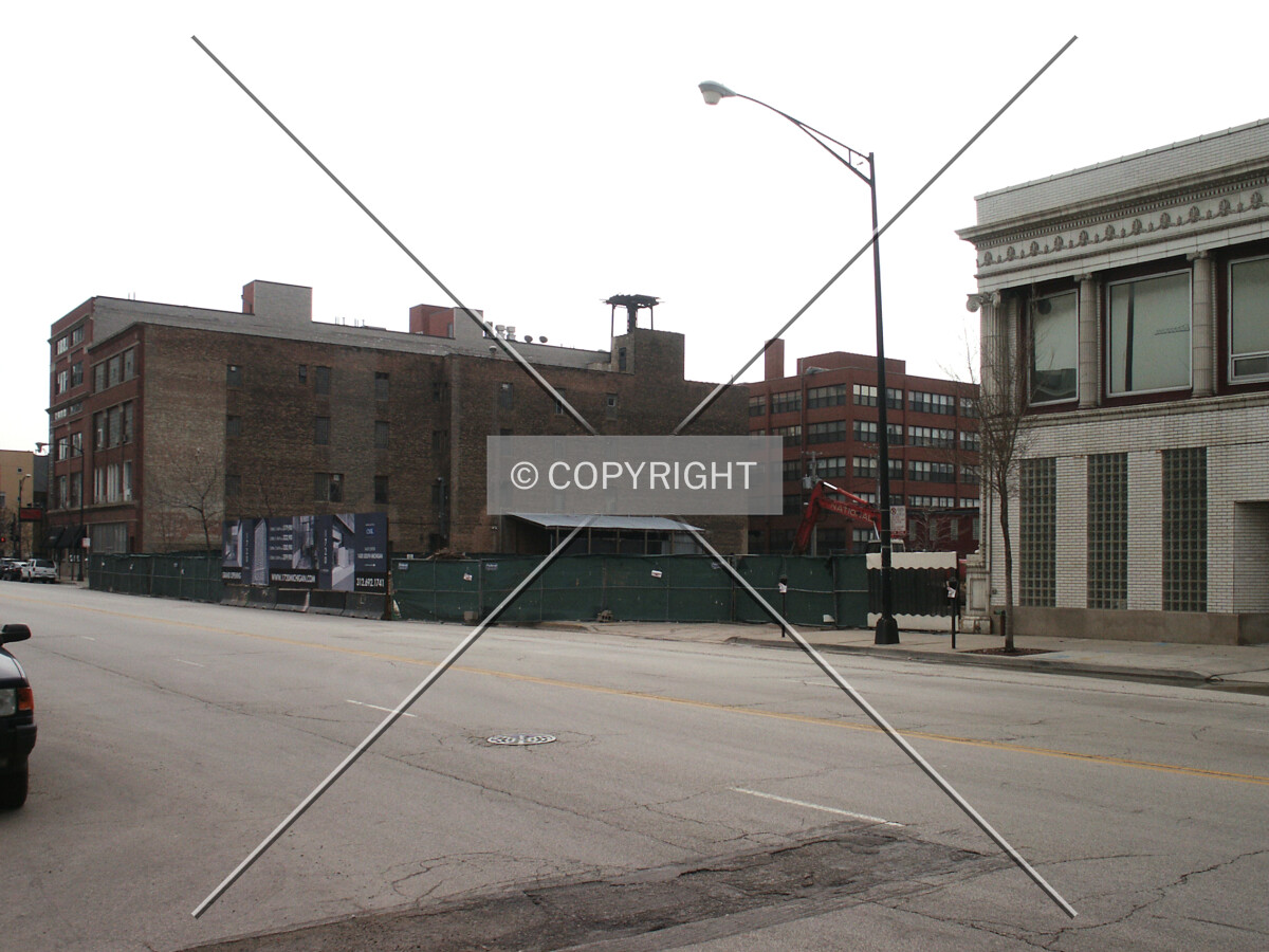 Looking southwest from across Michigan Avenue