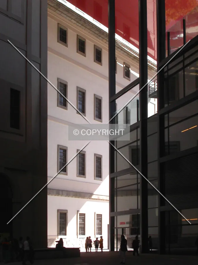 The court yard as seen from the western side