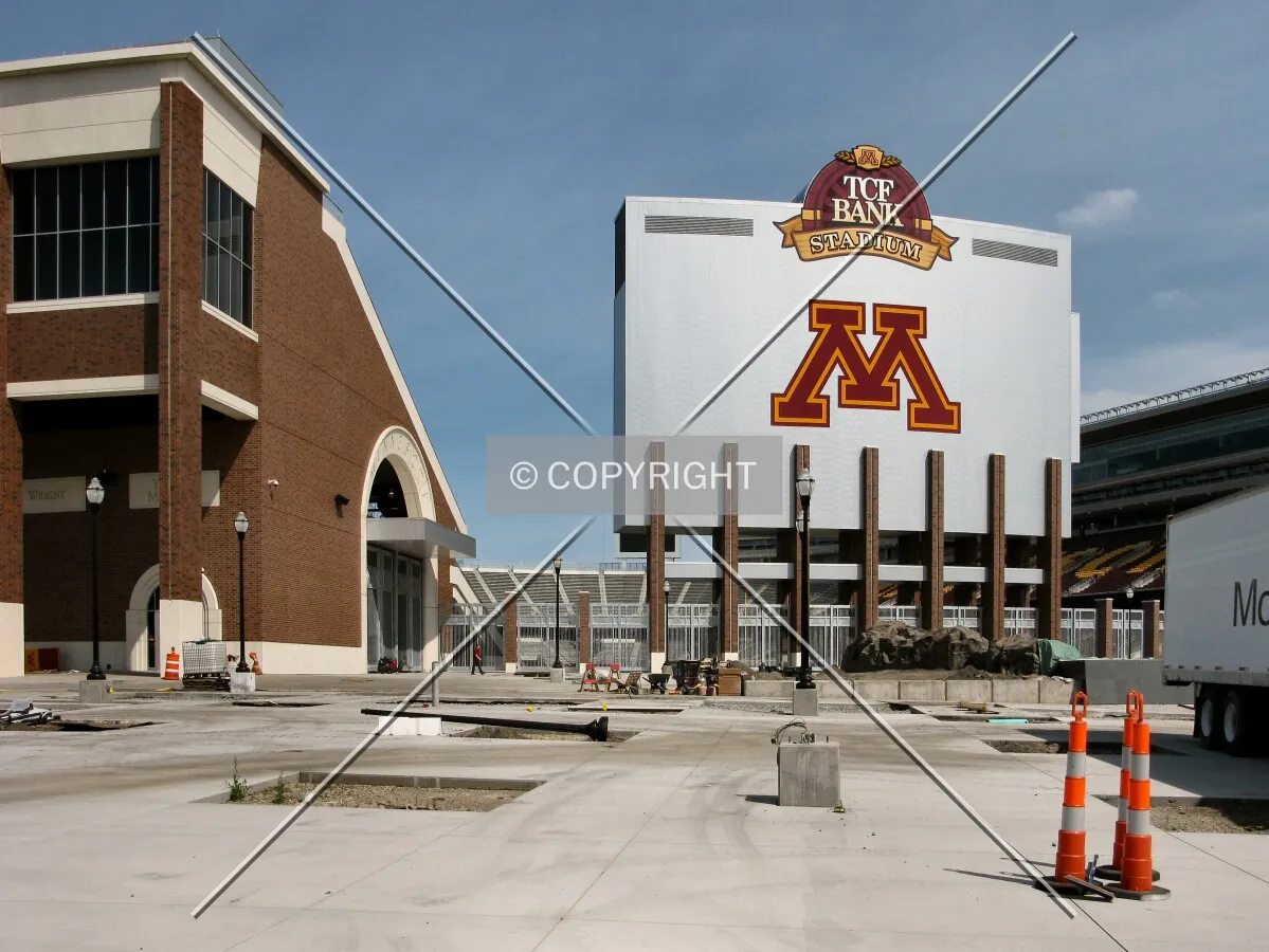 View across the plaza facing Mariucci Arena