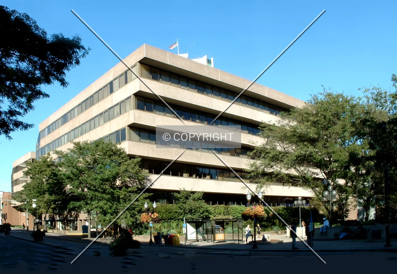 View from the southwest across Atlantic Street