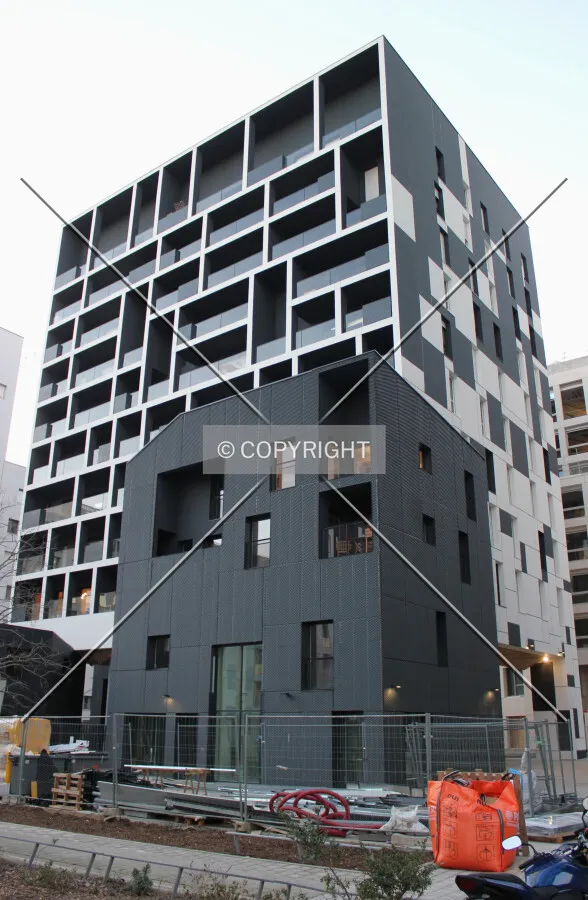 Corner view from the southeast.