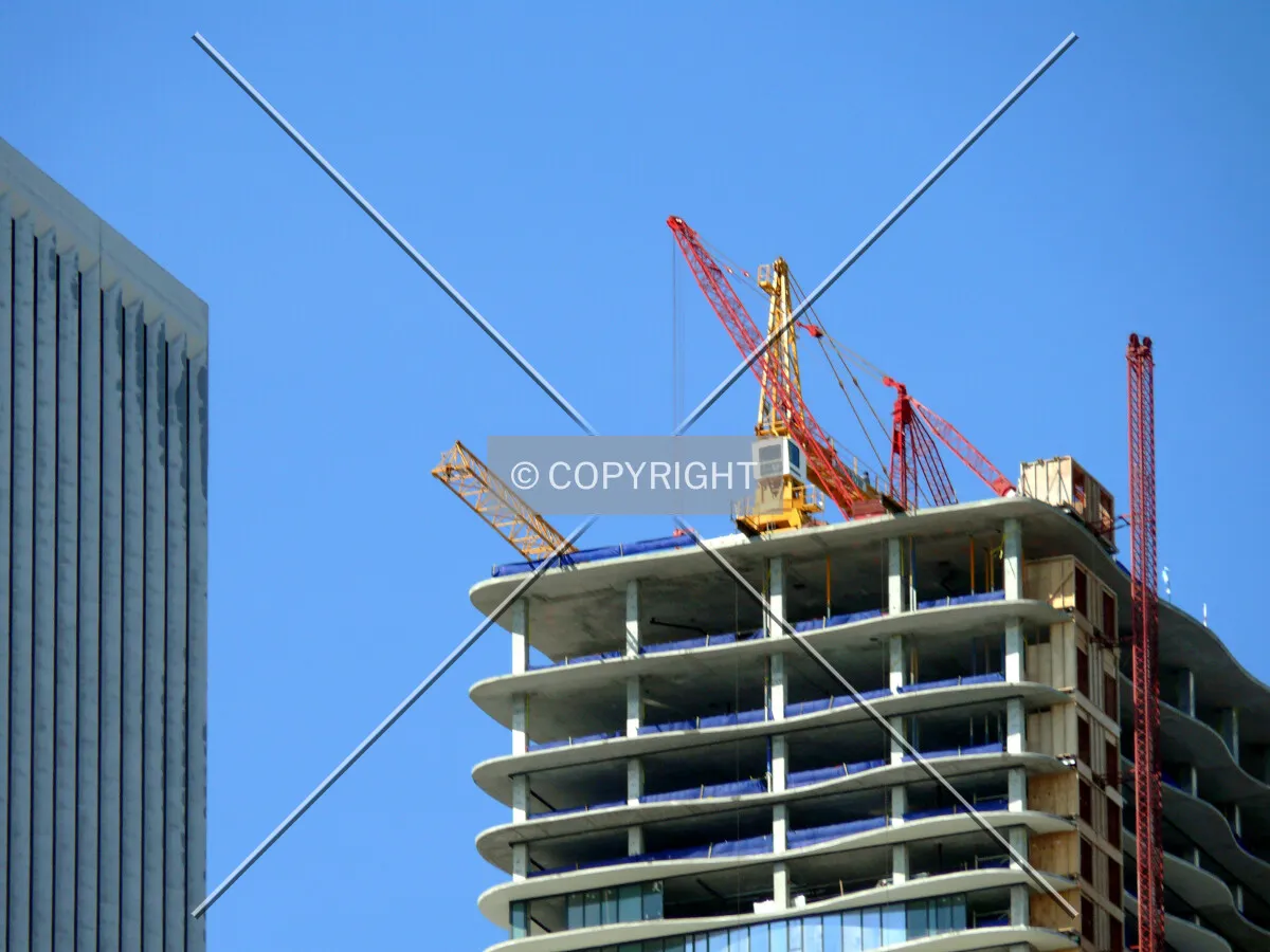Removing the tower crane