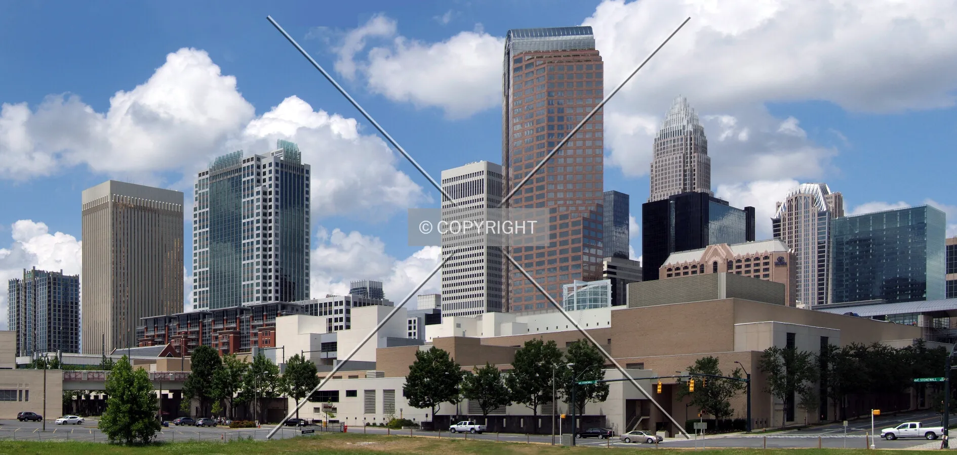 Downtown Charlotte from the southwest