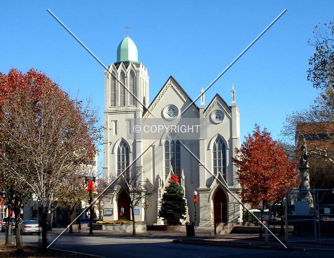 View from the southwest across Monument Square