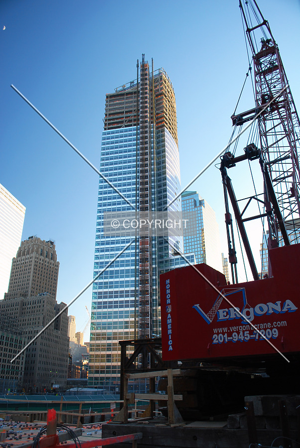 View arcoss the site of 200 West End at sunset